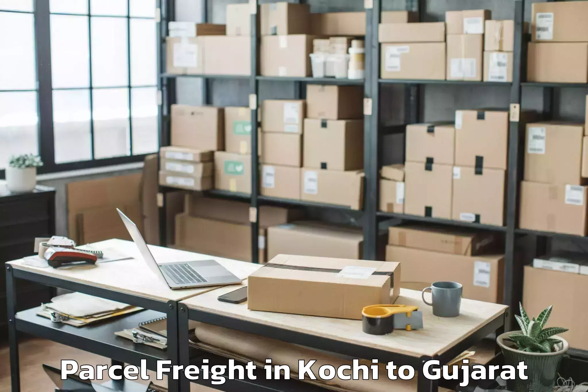 Book Your Kochi to Ahwa Parcel Freight Today